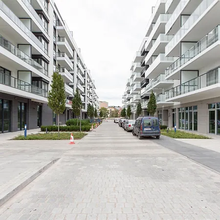 Апартаменты Apartly Zakatek I Odra River & Balcony Щецин